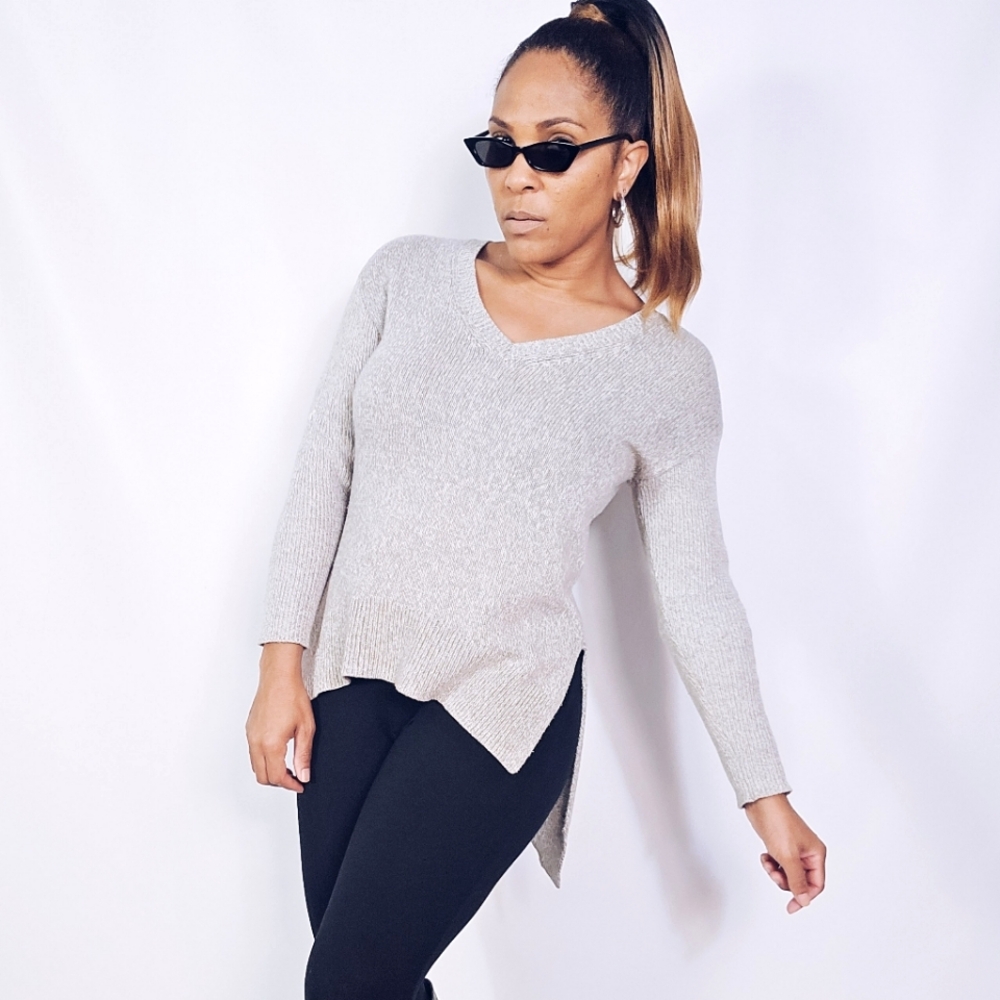 BCBG High Low Knit Sweater